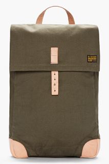 G Star Green And Tan Isley Backpack for men