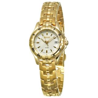 Seiko Womens Excelsior Yellow Goldplated Steel Quartz Watch