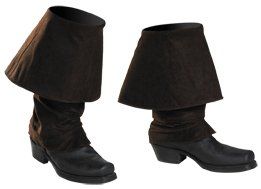 Adult Jack Sparrow Costume Boot Covers: Clothing