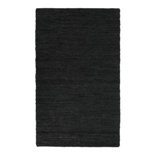 Hand woven Chindi Black Leather Rug (8 x 10) Today $160.99 4.5 (19