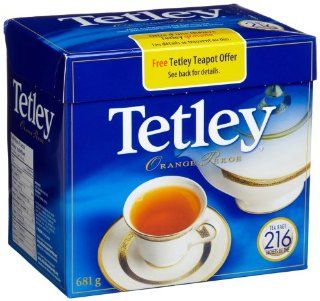 Tetley Tea, Orange Pekoe, 216 Count Tea Bags Grocery