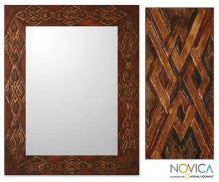 Gordian Knot Large Leather Mirror (Peru) Today $299.99