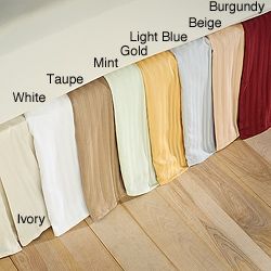 Egyptian Cotton 300 Thread Count Striped 15 in. Drop Flat Bedskirt