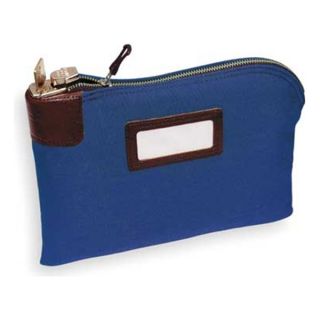 Mmf Industries 2330881W08 Night Deposit Bag, 8 1/2x11x1/2, Blue