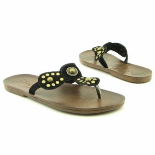 Blowfish Womens Malibu Malfee Black Sandals (Size 8.5)
