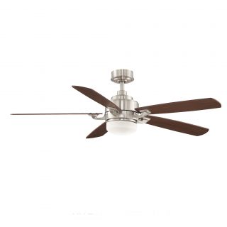 Fanimation Benito 52 inch Brushed Nickel 1 light Ceiling Fan Today $