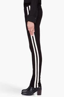 Rag & Bone Black Striped Eloise Trousers for women