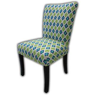 Julia Cotton Parson Chair (Set of 2) Color Lime Green