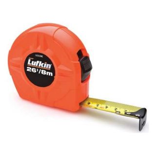 Lufkin L625CME Measuring Tape, 26 ft./8M x 1, Orange