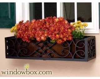 24 Inch Orleans Aluminum Window Box Cage with Bronze Tone