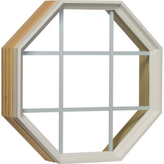 Century White Clad Fixed Clear GBG Insulated Glass Octagon Window