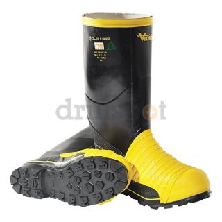Viking VW49T 9 Knee Boots, Men, 9, Steel Toe, Blk/Ylw, 1PR