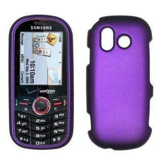 Purple Rubberized Design Snap On Cover Hard Case Cell