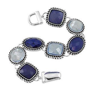 Blue Crystal Magnetic closure Bracelet Fashion Jewelry