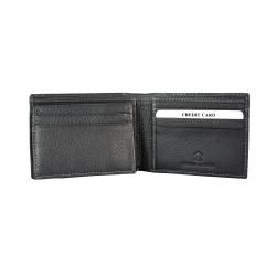 Yaali New York Grey Leather Bi fold Wallet