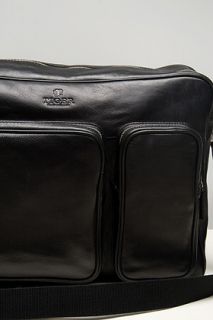 Tiger Of Sweden  Black Soft Leather Briefcase for men