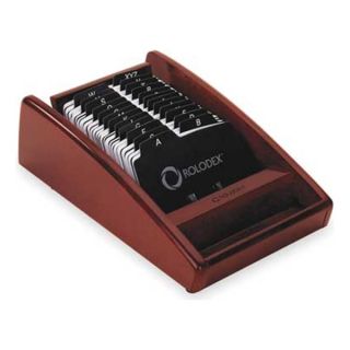 Rolodex 1734241 Business Card File Tray, 50 Ct, Wood