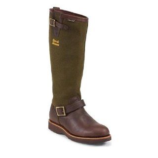Chippewa 25110 Mens 17 Inch Briar Pitstop Pull On W/P Snake Boot