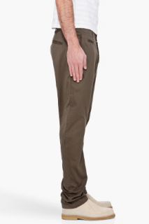 Wings + Horns Olive Westpoint Anti fit Chino Pant for men