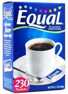 Equal 0 Calories Sweetener 230 ct (Pack of 12) Grocery