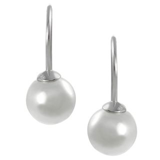 Tressa Sterling Silver 8 mm Faux Pearl Earrings