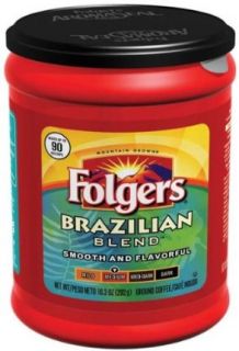 Folgers Medium Roast Coffee Brazilian Blend   12 Pack 