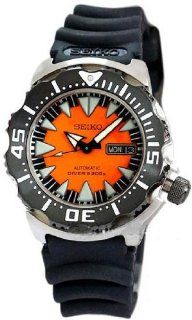Seiko Divers Automatic Black & Orange Dial Stainless Steel Mens Watch