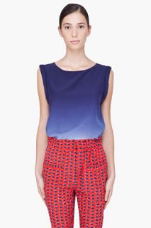 Marc By Marc Jacobs Silk Blend Aurora Ombre Top for women