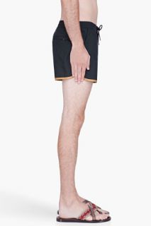 Marc By Marc Jacobs Black Fall Swim Shorts for men