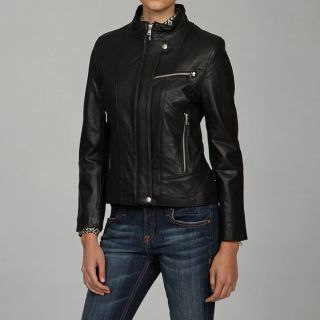 Izod Womens Lamb leather Zipper Buckle Jacket Today $155.99