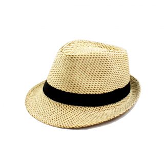 Faddism Unisex Beige Woven Fedora Hat Today $14.19 4.4 (5 reviews