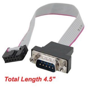 Db9 Rs232 to 10 Pin Ribbon Cable Connector Adapter