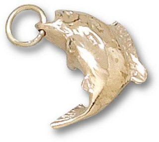 Jumping Bass Charm   14KT Gold Jewelry