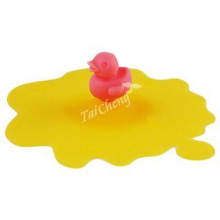 Universal Silicone Food Drink Container Mug Lid   Duck