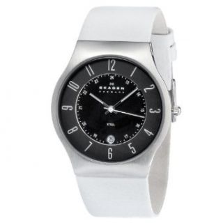 Skagen Mens 233XXLSLW Stainless Steel Black Dial Watch Watches