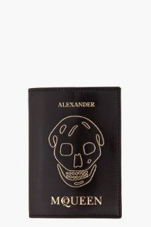 Alexander McQueen Leather Passport Case for men