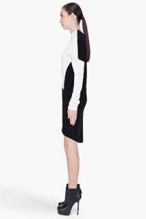 Mugler Black Combo Cashmere & Wool Blend Dress for women