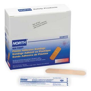 North By Honeywell 032077 Bandage, Adhesive, Pk100