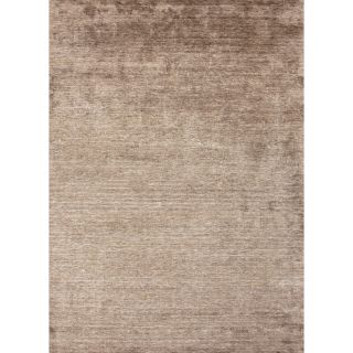 Hand loomed Solid Beige Bamboo Silk Rug (5 x 8) Today $521.99 Sale
