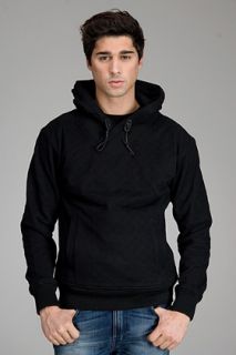 Public School  Beacon Black Quilted Hoodie for men