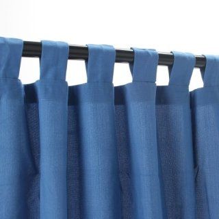 WeatherSmart Outdoor Curtain with Tabs   Coastal Blue