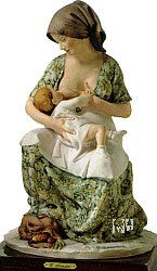 Giuseppe Armani Figurine Mother Breast Feeding 237 C: Home & Kitchen
