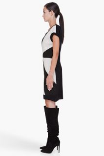 Denis Gagnon Black Geometric Wool Dress for women