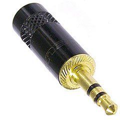 Neutrik NYS231BG 3.5mm Stereo Plug Black with Gold Plug