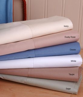 400 Thread Count Solid Sateen Egyptian Cotton Sheet Set