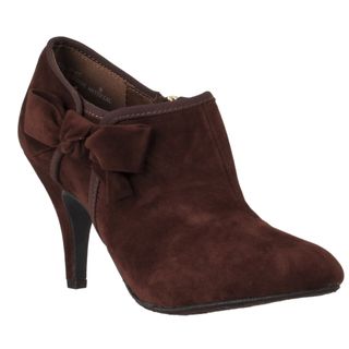 Riverberry Womens Tulip Tabacco Bow detail Stiletto Booties