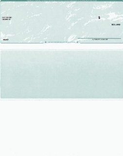 100 Printed QuickBooks Checks On Top   Marble/Green