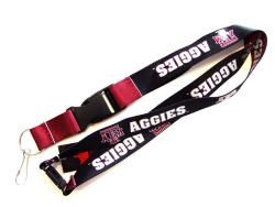 Texas A&M Aggies Reversible Clip Lanyard Keychain ID Ticket Holder