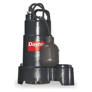 Dayton 3BB69 Pump, Sump, 1/2 HP