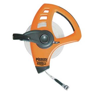 Keson FLT18M200 Measuring Tape, 200 Ft, Open, In/mm